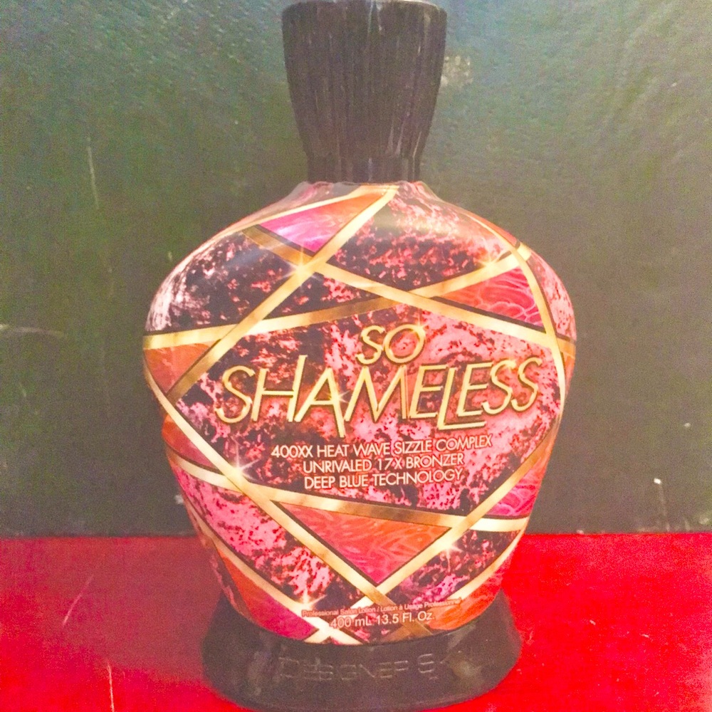 Tanning bed lotion!